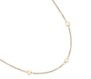Fine Yellow Gold Plated Disc Chain