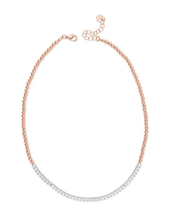 Rose Gold Plated Crystal Necklace