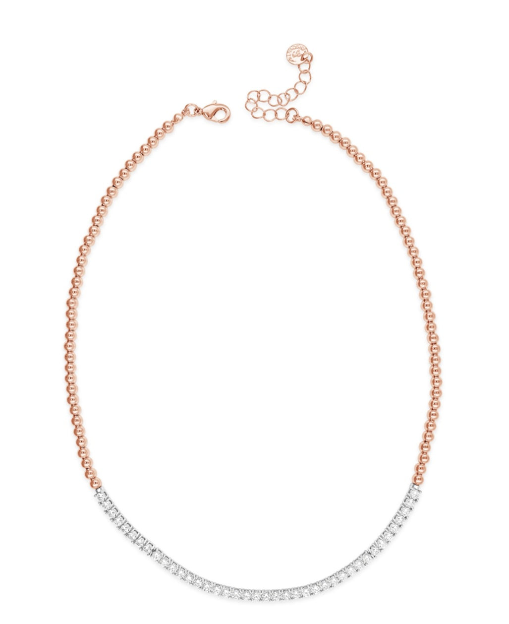 Rose Gold Plated Crystal Necklace