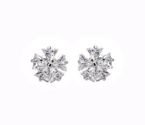 Crystal Snowflake Studs