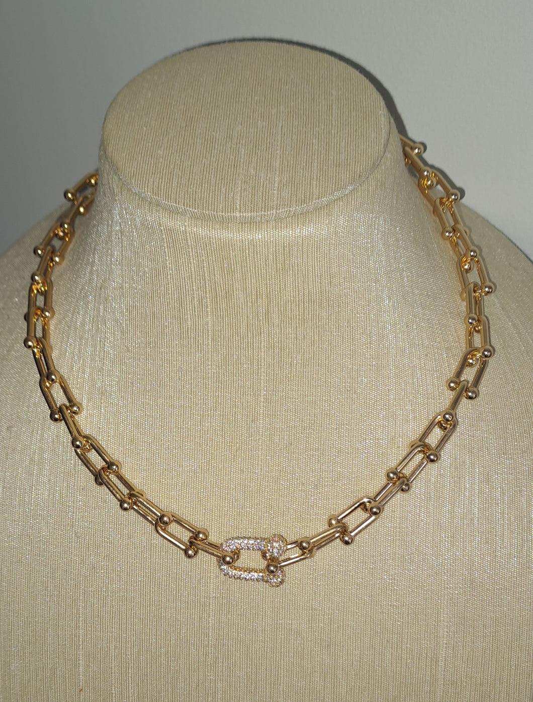 Yellow Gold-Plated Designer Inspired Chain