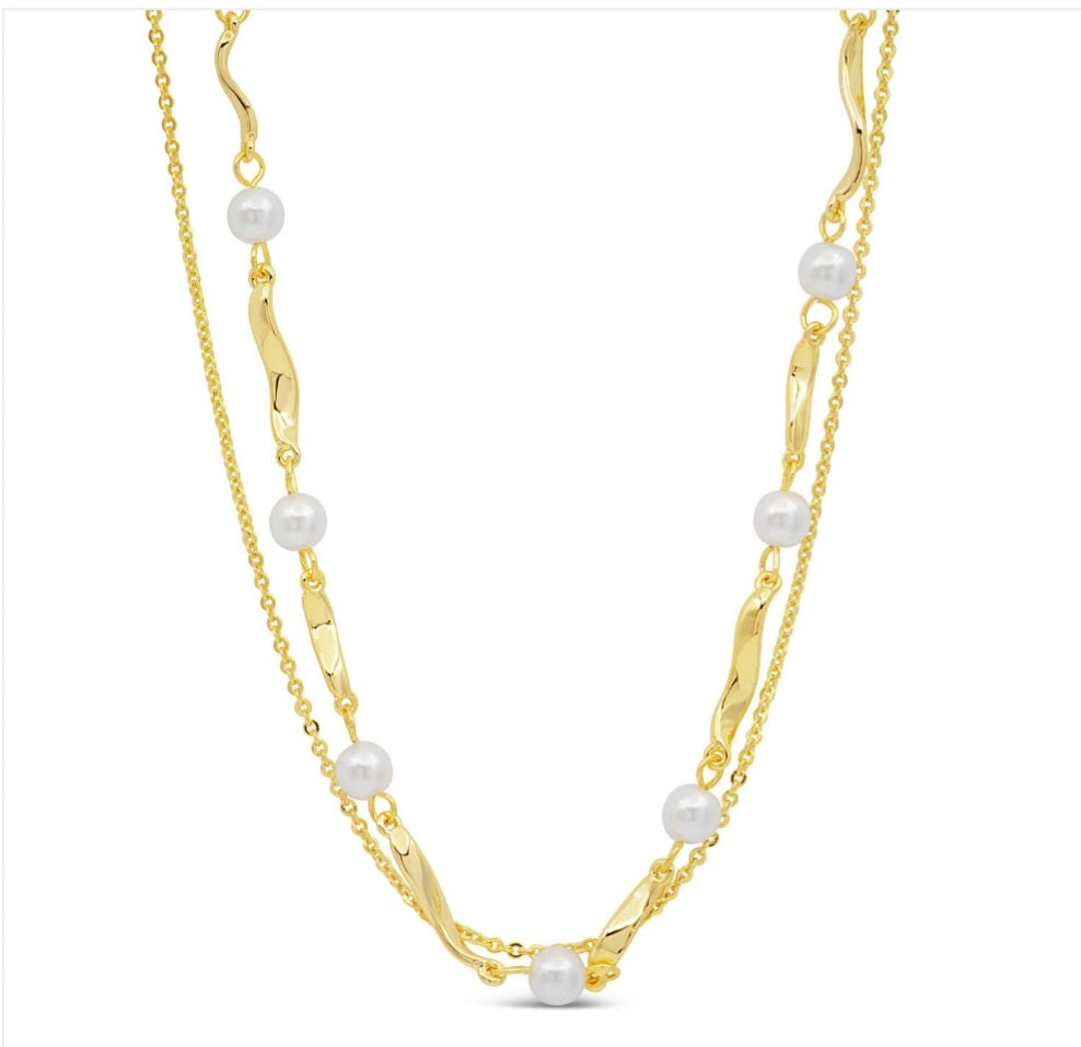 YG Double Row Pearl Chain