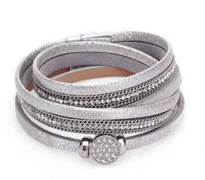 Silver Wrap-around Cuff Bracelet