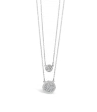 Load image into Gallery viewer, Silver Plated 2 Row Crystal Necklace
