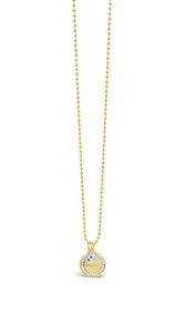 Yellow Gold Plated 'Absolute' Pendant & Chain