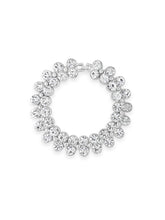Load image into Gallery viewer, Rhodium-Plated Rubover Crystal Bracelet

