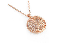 Load image into Gallery viewer, Rose Gold Plated Domed Pendant &amp; Chain
