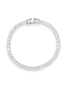 Classic Tennis-Style Crystal Bracelet